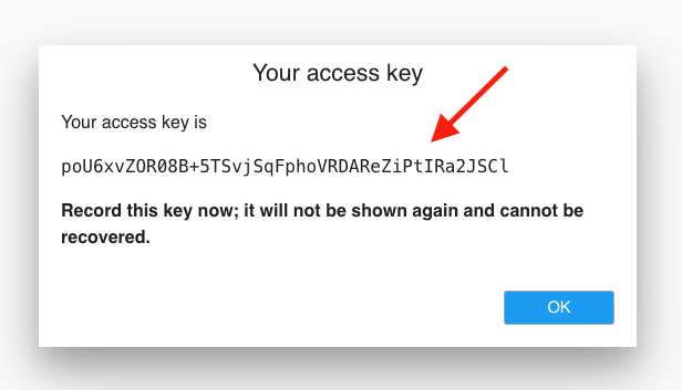 Adding an access key (part 2)