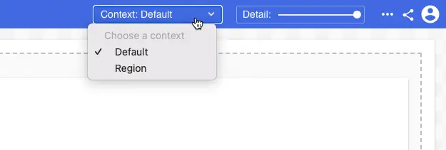 The context select control