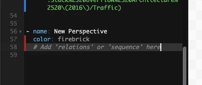 New perspective code